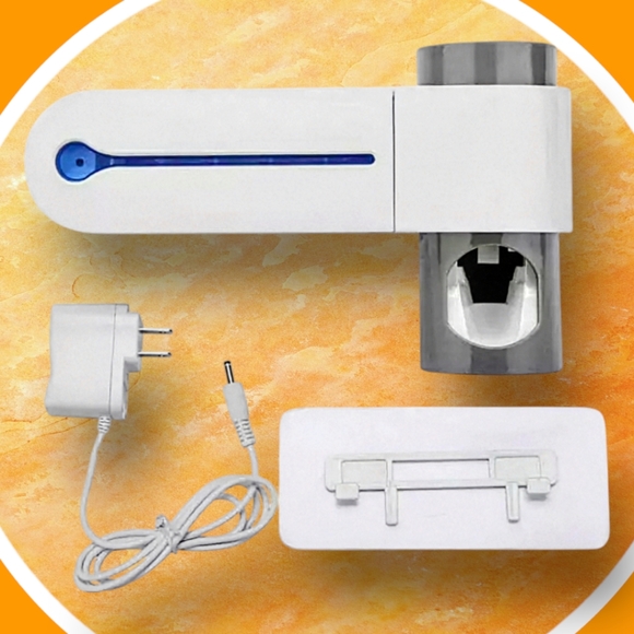 NIB UV Light Sterilizer, Toothbrush Holder & Cleaner, Auto Toothpaste Dispenser - Picture 11 of 14